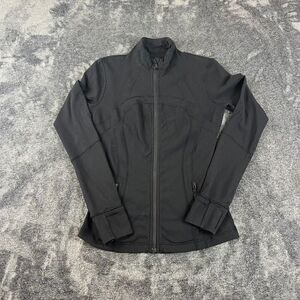 Lululemon Define Black Jacket Full Zip Square Dot Womens 6 W4AWLS Athletic *Read